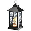 National Tree Company 16&quot; Halloween Lantern with LED Lights, Carved Images of Ghosts and Cobwebs Image 1