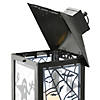 National Tree Company 16&quot; Halloween Lantern with LED Lights, Carved Images of Ghosts and Cobwebs Image 2