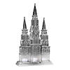 National Tree Company 17" Pre Lit Christmas Cathedral Decoration, White LED Lights, Battery Powered, Christmas Collection Image 1