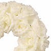 National Tree Company 17" White Rose Wreath Image 2