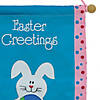 National Tree Company 18" Blue "Easter Greetings" Banner Image 2