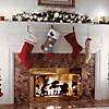 National Tree Company 18" Gray Christmas Stocking with Snowflakes Image 1
