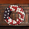 National tree company 18" patriotic pinecones wreath Image 1