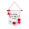 National Tree Company 18" "You Feel Like Home To Me" Valentines Banner with Flowers Image 1