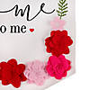 National Tree Company 18" "You Feel Like Home To Me" Valentines Banner with Flowers Image 2