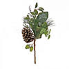 National Tree Company 19" Pine, Berry, and Cone Plastic Pick Image 1