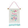 National Tree Company 19" White "HAPPY EASTER" Banner Image 1