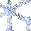 National Tree Company 20" & 24" Diamond Tip Ice Crystal Snowflake Pair with LED Lights Image 2