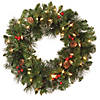 National Tree Company 20" Crestwood&#174; Spruce Wreath with Clear Lights Image 1