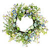 National tree company 20" flowering blue green easter wreath Image 1