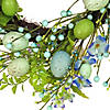 National tree company 20" flowering blue green easter wreath Image 2