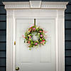 National tree company 20" flowering pink green easter wreath Image 1