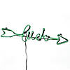 National tree company 20" green neon style &#8220;luck" decoration Image 1