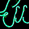 National tree company 20" green neon style &#8220;luck" decoration Image 2