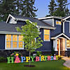 National Tree Company 20" Tinsel Fabric "HAPPY BIRTHDAY" with 150 Warm White LED Lights-UL, Indoor/Outdoor Image 2