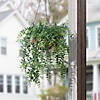 National Tree Company 21" Hanging Basket with Fern Leaves Image 2