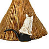 National Tree Company 21 in. Halloween Black Cat Climbing Broom Image 3