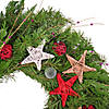 National Tree Company 22" Artificial Fresh Evergreen Branch Christmas Wreath, Cedar, Juniper, and Noble Fir Tips Decorated with Wicker Balls, Stars, Bamboo and Thistles Image 2