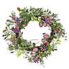 National tree company 22" flowering pink eggs easter wreath Image 1