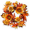 National Tree Company 22 in. Sunflower Wreath Image 1