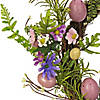 National tree company 22" pink eggs, flowers, and ferns wreath Image 2