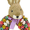 National tree company 24" bunny head topped floral wreath Image 2