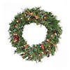National Tree Company 24" Glistening Pine Wreath with LED Lights Image 1