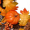 National Tree Company 24 in. Maple Leaf and Pumpkins Wreath Image 3