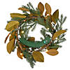 National Tree Company 24" Magnolia Mix Pine Wreath with LED Lights Image 3
