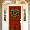 National Tree Company 24" Pre-Lit Artificial Christmas Wreath, Crestwood Spruce with Twinkly LED Lights, Plug in Image 1