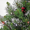National Tree Company 24" Pre-Lit Artificial Christmas Wreath, Crestwood Spruce with Twinkly LED Lights, Plug in Image 2
