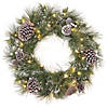 National Tree Company 24" Whitter Pine Wreath with LED Lights Image 1