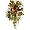 National Tree Company 26 in. Harvest Wall Flower Swag Image 1