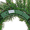 National Tree Company 26" Pre-Lit Artificial Christmas Wreath, Frosted Colonial, White LED Lights, Battery Powered Image 3