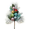 National Tree Company 29" Snowy Pine Decorated Branch Spray Image 1