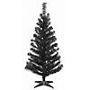National Tree Company 3 ft. Black Tinsel Tree Image 1