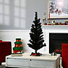National Tree Company 3 ft. Black Tinsel Tree Image 1