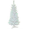 National Tree Company 3 ft. White Iridescent Tinsel Tree Image 1