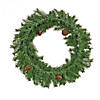 National Tree Company 30" Artificial Cashmere Christmas Wreath with Pinecones and Red Berries Image 3