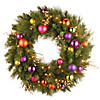 National Tree Company 30" Kaleidoscope Wreath with Battery Operated Warm White LED Lights Image 1