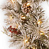 National Tree Company 30" Snowy Bedford Pine Wreath with Battery Operated LED Lights Image 2