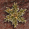 National Tree Company 32 in. Glittery Bristle Pine Snowflake with Battery Operated Warm White LED Lights Image 1