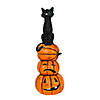 National Tree Company 32 in. Halloween Black Cat and Pumpkins Stack Image 1