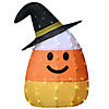 National Tree Company 35 in. Pre-Lit Candy Corn Witch Image 1