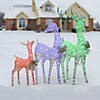 National Tree Company 36", 50" & 60" Glittered Deer Family Assortment Image 1