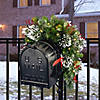 National Tree Company 36" Wintry Pine Mailbox Swag with Battery Operated Warm White LED Lights Image 1