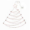 National Tree Company 37" Pre-Lit Hanging Metal Wire Tree Decoration Image 1