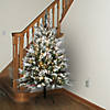 National Tree Company 4.5 ft. Snowy Bedford Pine Tree with Clear Lights Image 1