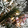 National Tree Company 4.5 ft. Snowy Bedford Pine Tree with Clear Lights Image 2