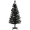 National Tree Company 4 ft. Black Tinsel Tree with Clear Lights Image 4